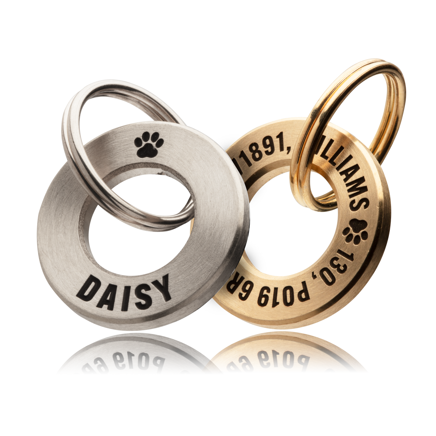 Professionally Engraved & Polished Dog/Pet ID Tag