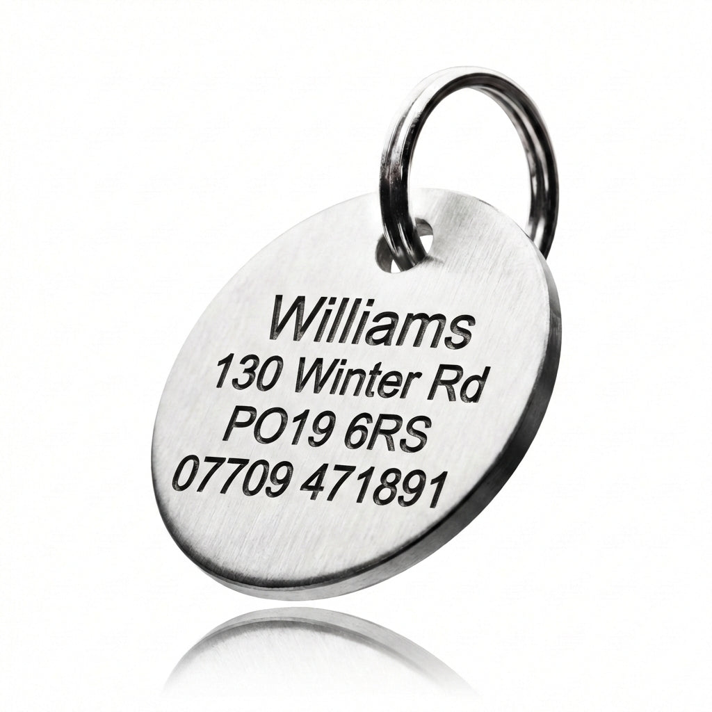 Deep-Engraved Pet ID Tag