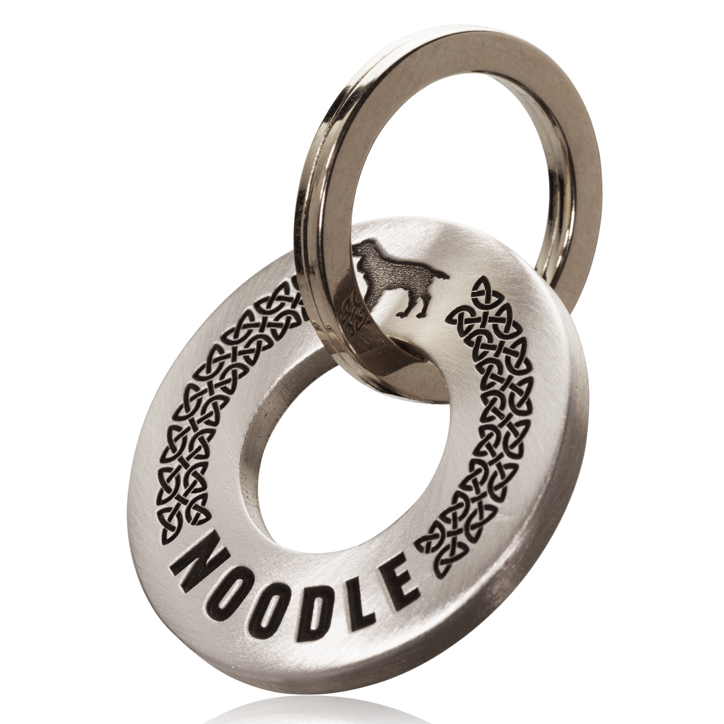 Breed Silhouette & Design Engraving Dog Tag