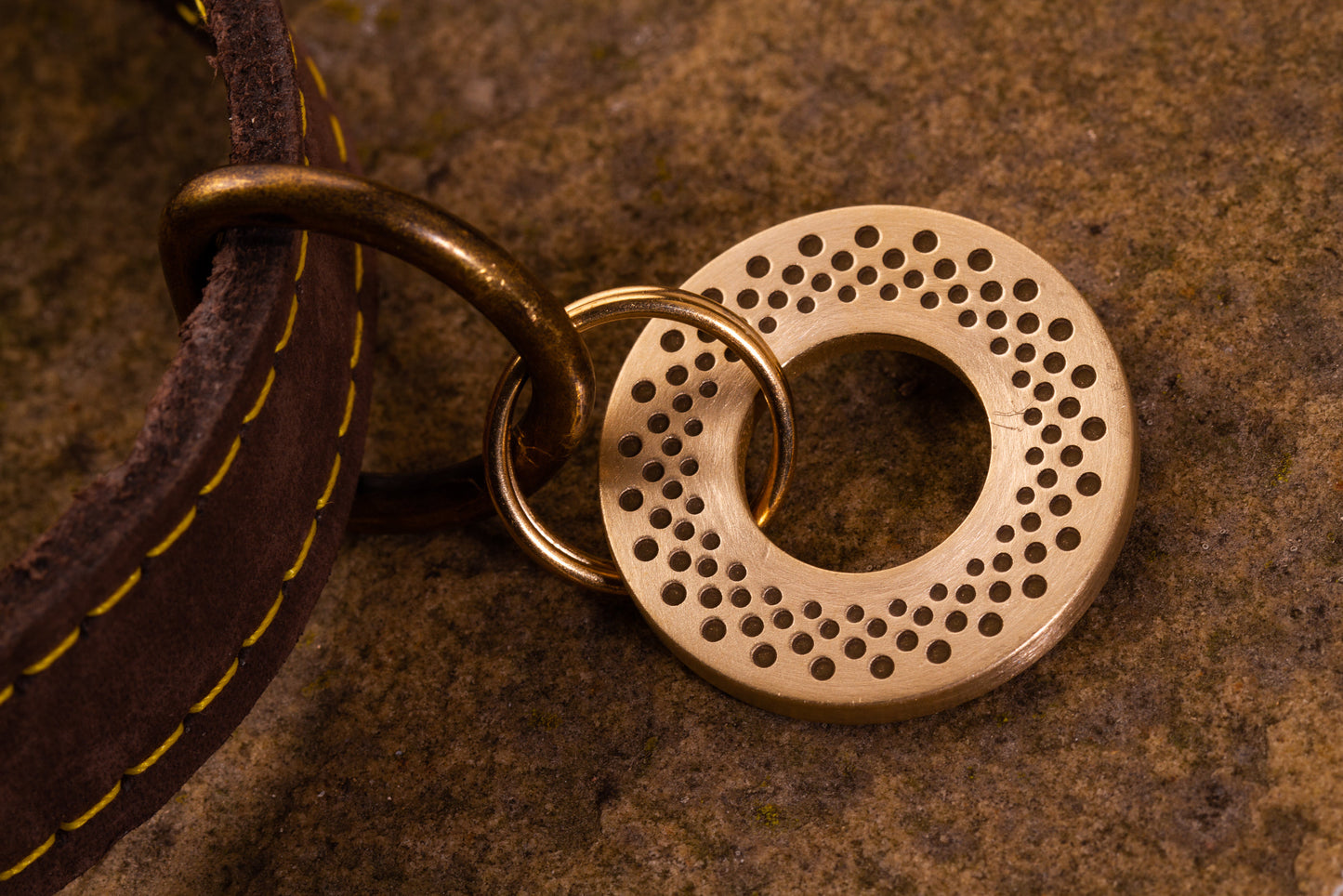 Spot Design, Pattern 28mm Solid Brass or Stainless Steel Dog/Pet ID Tag