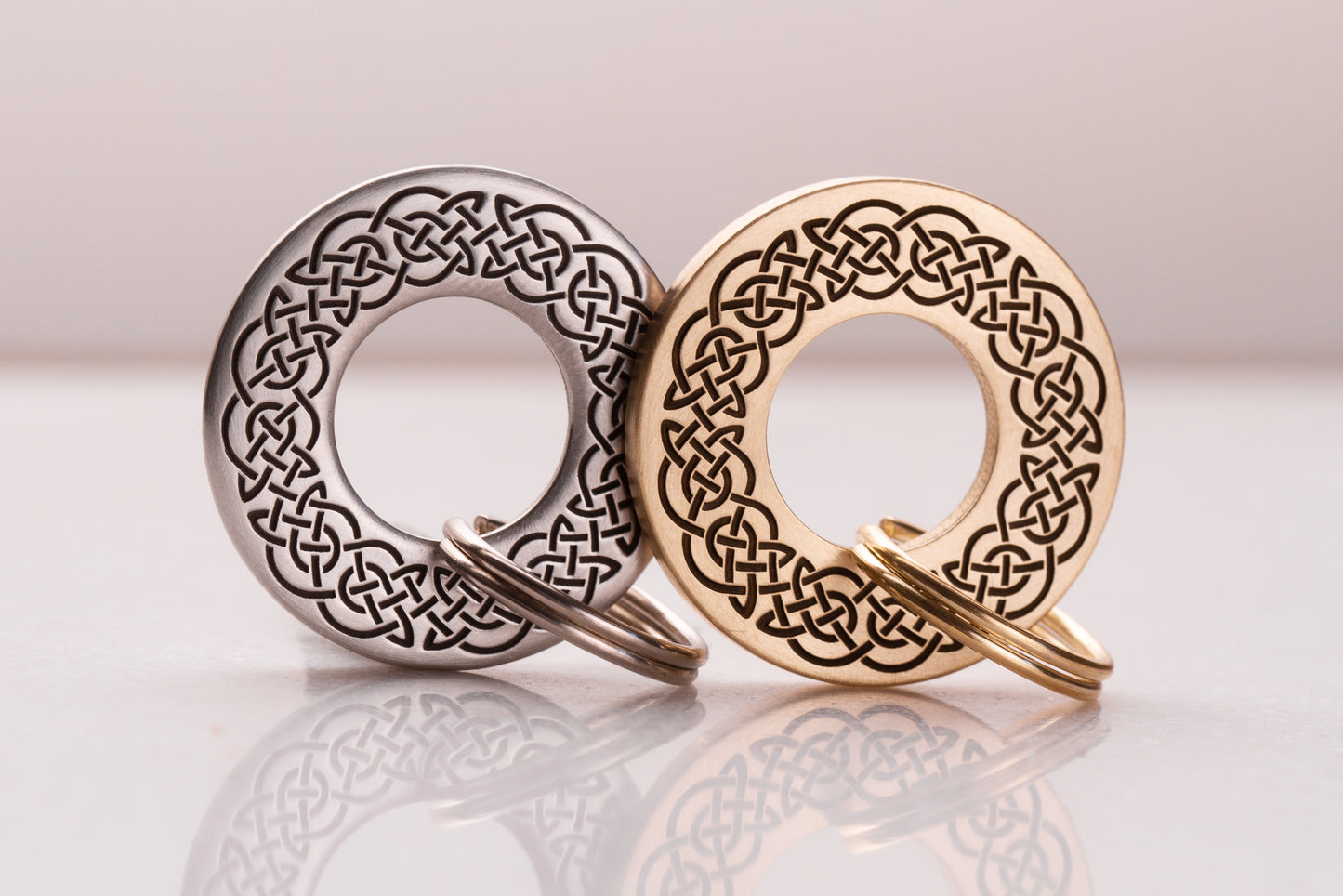 Celtic Knot, Pattern 28mm Solid Brass or Stainless Steel Dog/Pet ID Tag