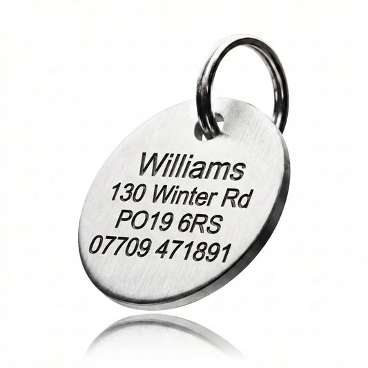Deep-Engraved Pet ID Tag