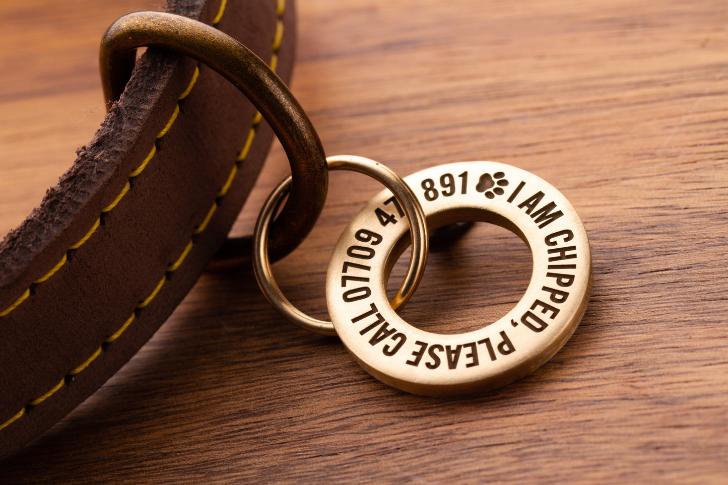 Single Sided 24mm Pet ID Tag