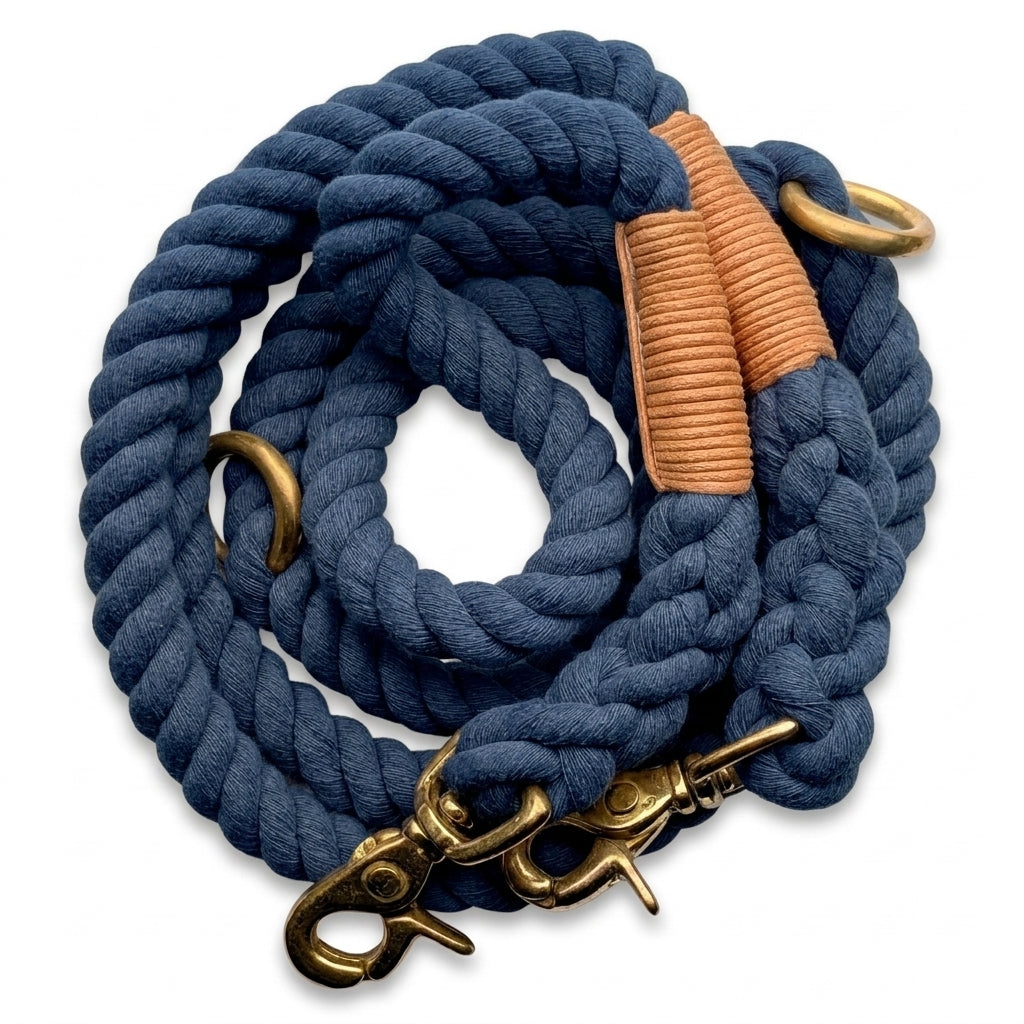 Double-Ended Cotton Rope Dog Lead – 2m
