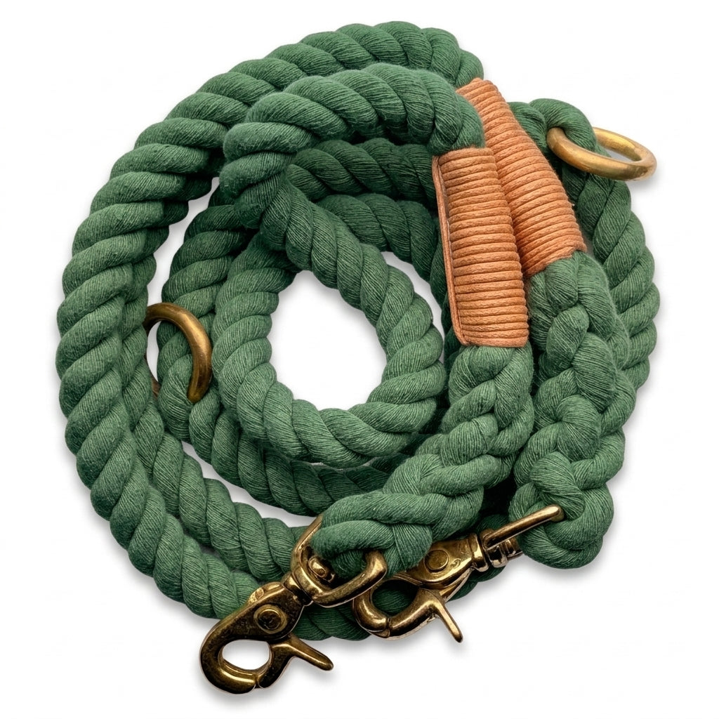 Double-Ended Cotton Rope Dog Lead – 2m