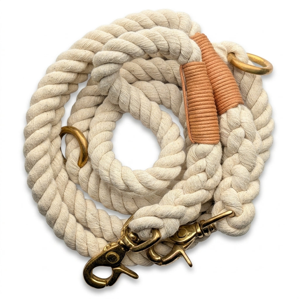 Double-Ended Cotton Rope Dog Lead – 2m